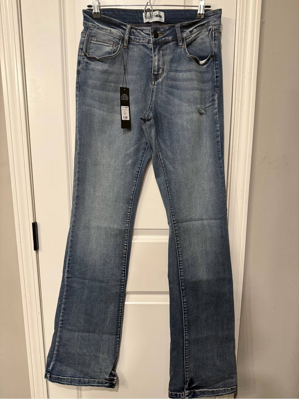 Light Blue Women's low rise Bootcut Jeans